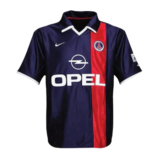 Maillot Rétro Paris Saint Germain - PSG Rétro 2001/02 Bleu et Rouge Mike