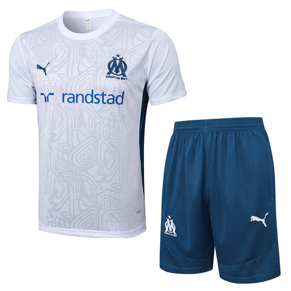 Maillot et short d'entraînement de l'Olympique de Marseille Enfant 24/25