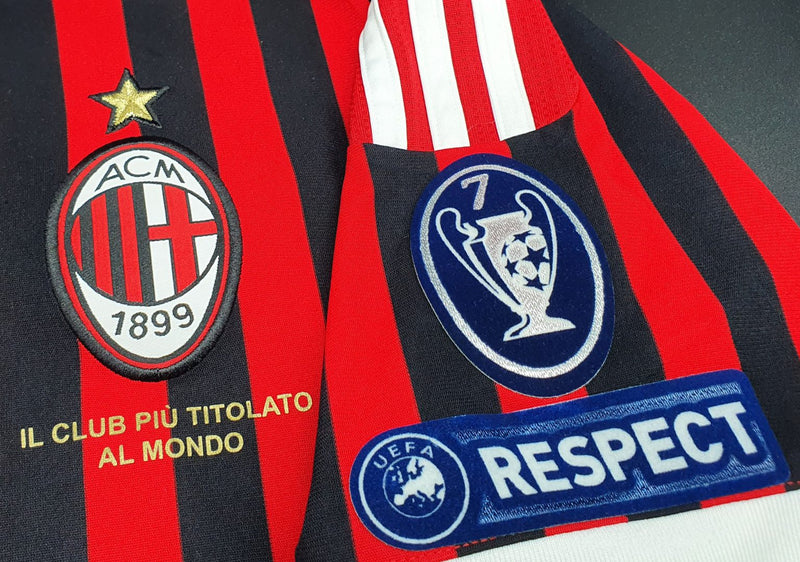 Maillot Rétro AC Milan 11/12 - Avec Patch et Scudetto