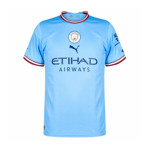 Maillot de supporter Manchester City Domicile 22/23 pour Homme - Bleu