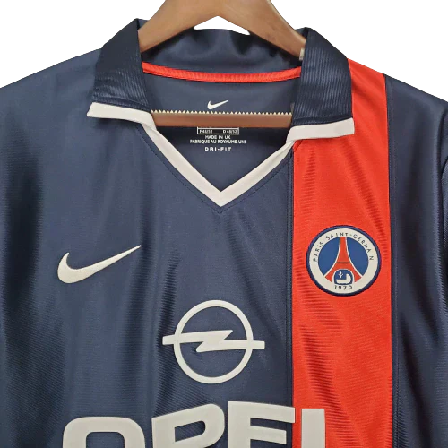 Maillot Rétro Paris Saint Germain - PSG Rétro 2001/02 Bleu et Rouge Mike