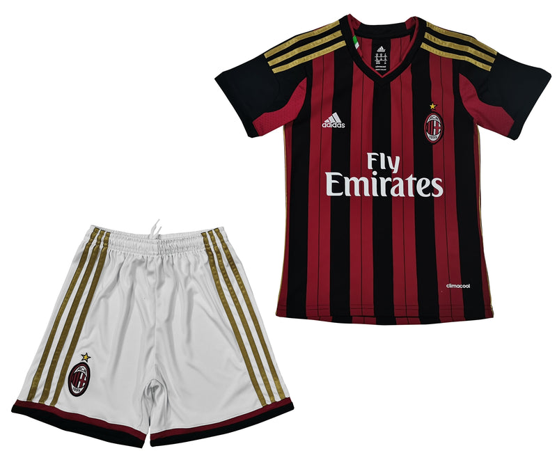 T-shirt et Short pour enfant AC MILAN Domicile Rétro 13/14