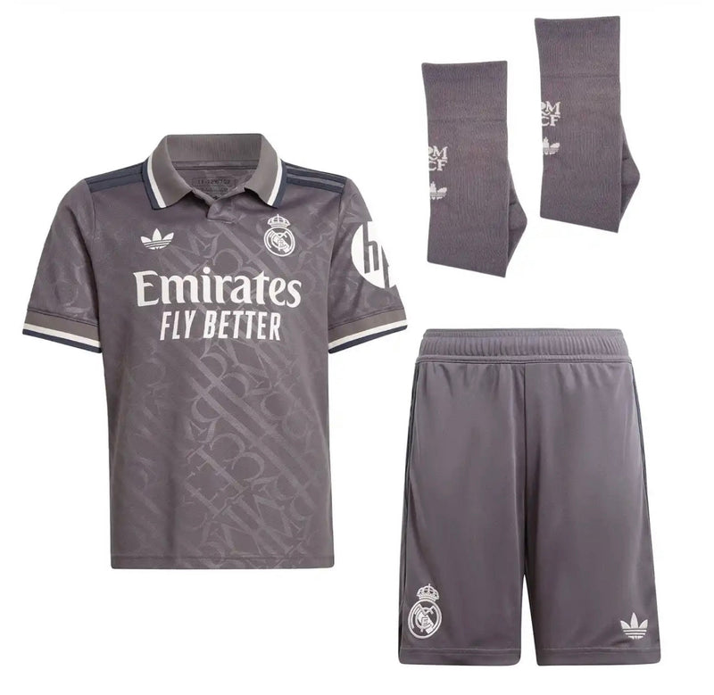 T-shirt et short Real Madrid Away 24/25 Enfant - Avec Chaussettes