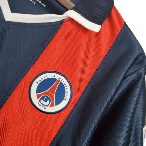 Maillot Rétro Paris Saint Germain - PSG Rétro 2001/02 Bleu et Rouge Mike