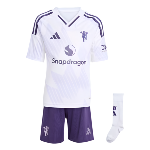 T-shirt et short Manchester United pour Enfant Away 25/26 - avec des chaussettes