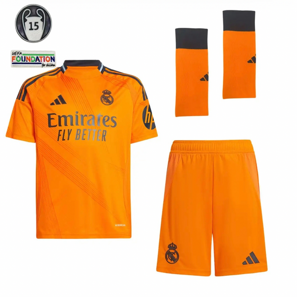 T-shirt et short Real Madrid Away 24/25 Enfant - Avec Chaussettes et Patch