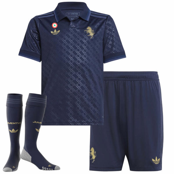 T-shirt et short pour enfants de la Juventus Third 24/25 - Avec des Chaussettes