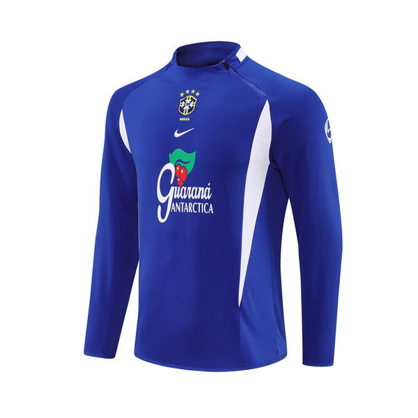 Maillot d'entraînement rétro à manches longues Brasil 2002