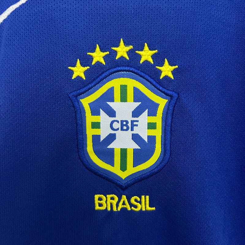T-shirt et Short pour Enfants du Brasil Rétro Away 2004