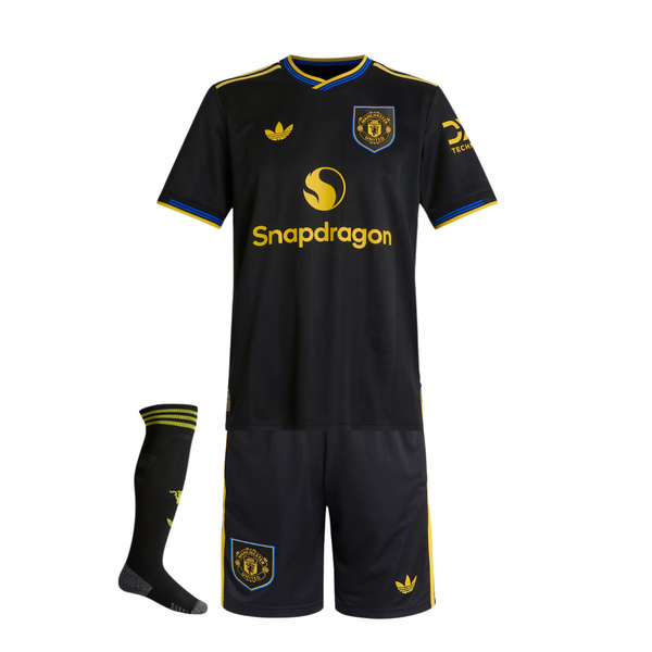 T-shirt et short Manchester United pour Enfant Third 25/26 - avec des chaussettes