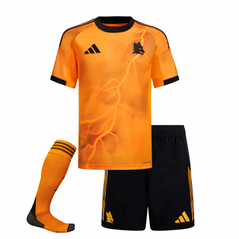 T-shirts et shorts pour Enfants Roma Away 25/26 - avec des chaussettes