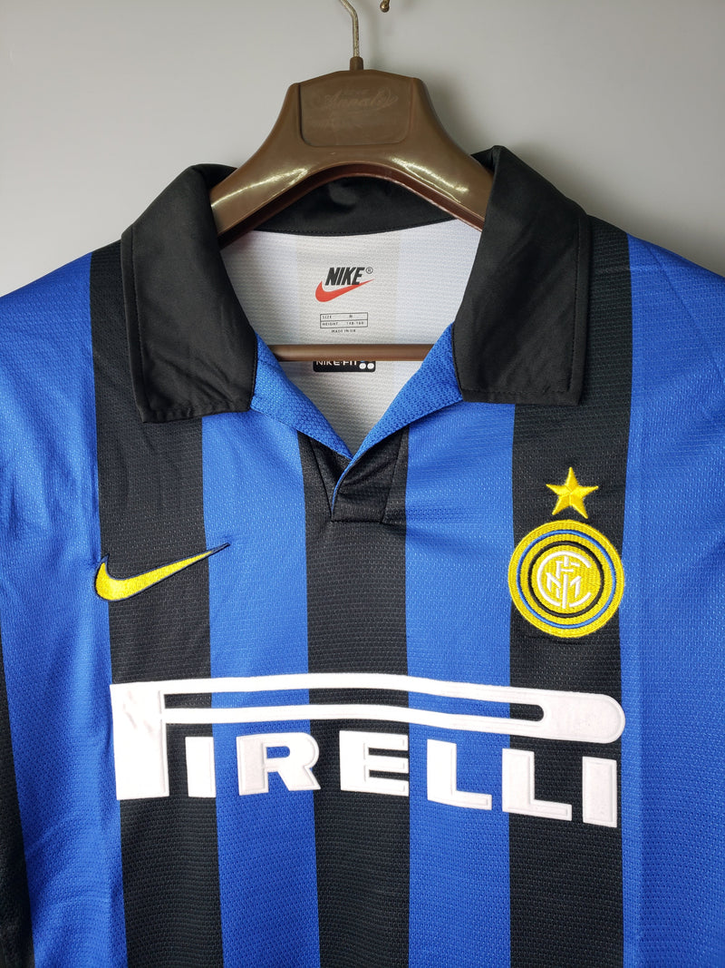 Chemise rétro manches longues Inter 98/99