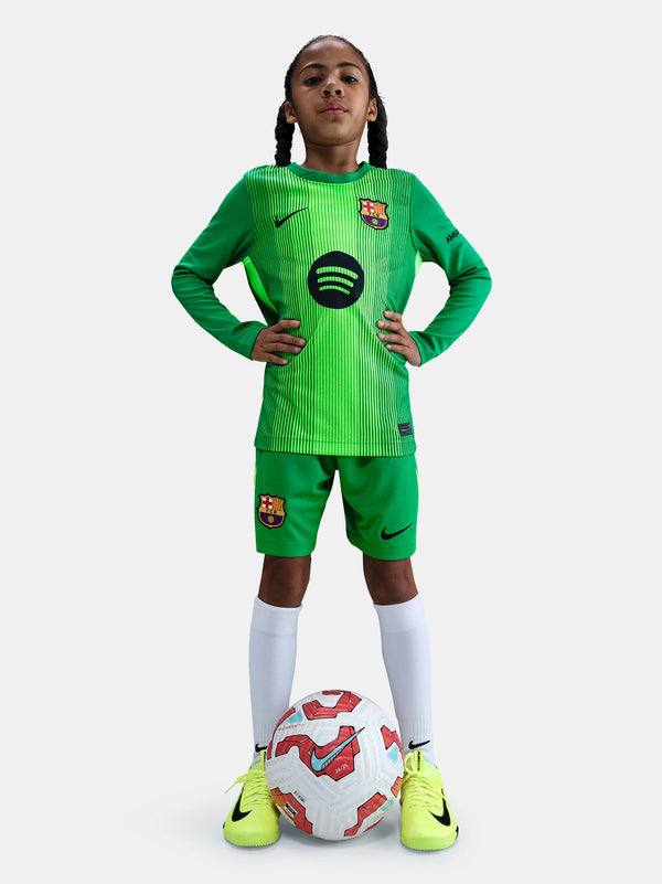 Maillot et short de gardien de but à manches longues pour enfant du FC Barcelone 25/26
