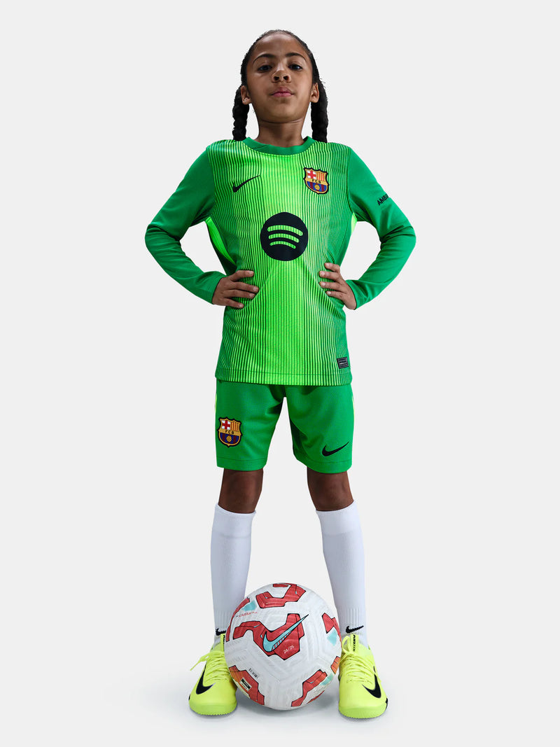 Maillot et short de gardien de but à manches longues pour enfant du FC Barcelone 25/26