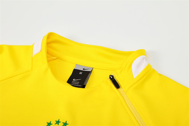 Maillot d'entraînement rétro à manches longues Brasil 2002