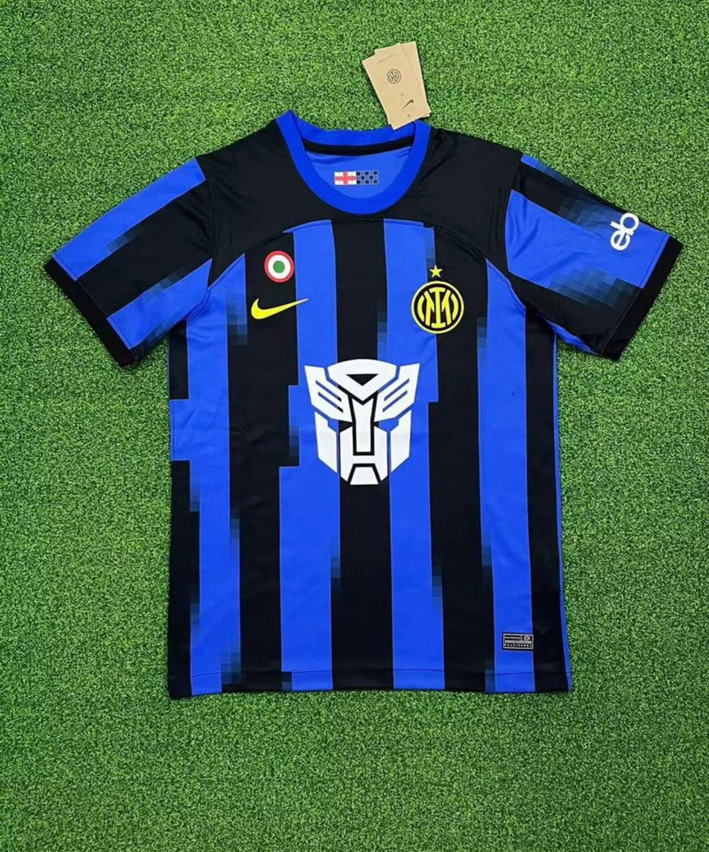 Maillot Inter Home Player Version 23/24 - Avec Patch Serie A - Avec logo Transformers