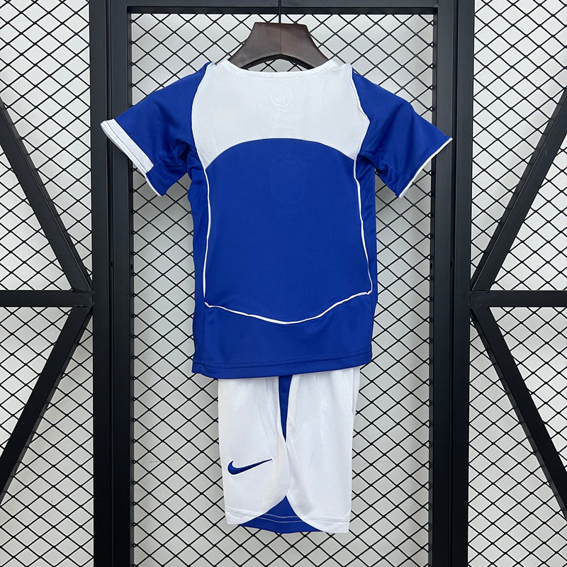 T-shirt et Short pour Enfants du Brasil Rétro Away 2004