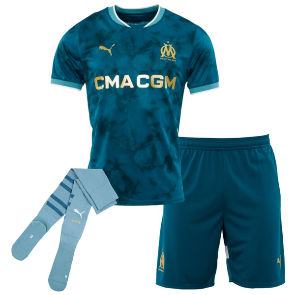 Olympique de Marseille Away 24/25 Enfant - Avec des Chaussettes