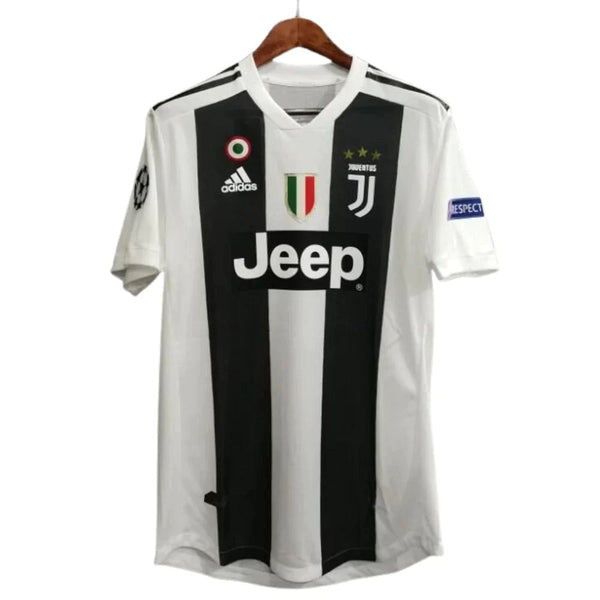 T-shirt rétro Juventus home 18/19 - Avec écusson