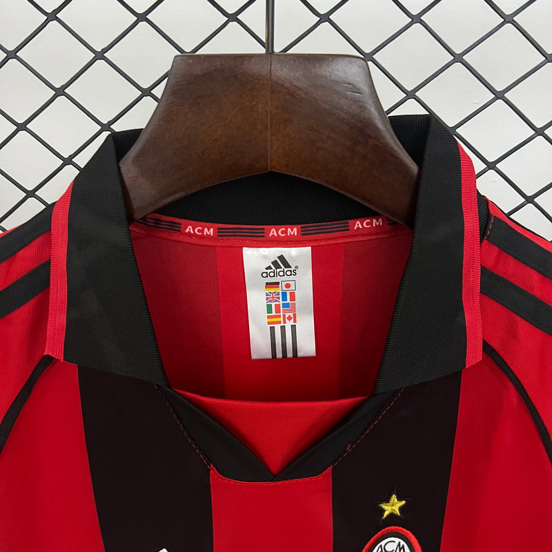T-shirt et Short pour Enfant AC MILAN Home Rétro 98/99