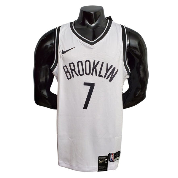 Maillot NBA Durant #7 Brooklyn Nets Blanc - Reconnaissance Connect