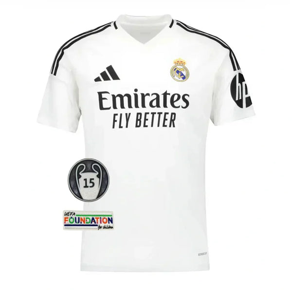 Maillot Home du Real Madrid 24/25 - Patch UCL