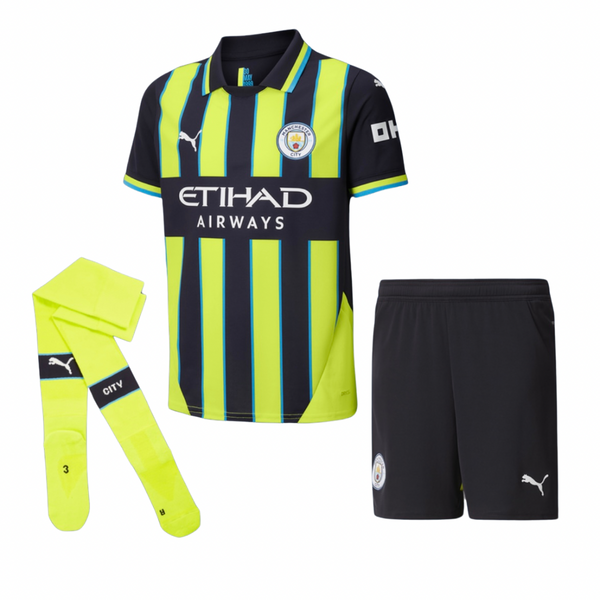 T-shirt et short Manchester City pour Enfant Away 24/25 - Avec des chaussettes