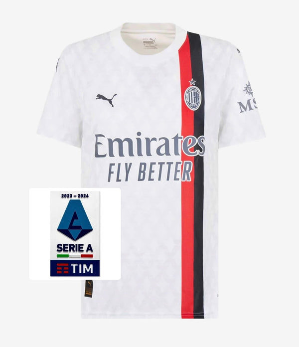 Maillot AC Milan Away 23/24 - Avec écusson Serie A