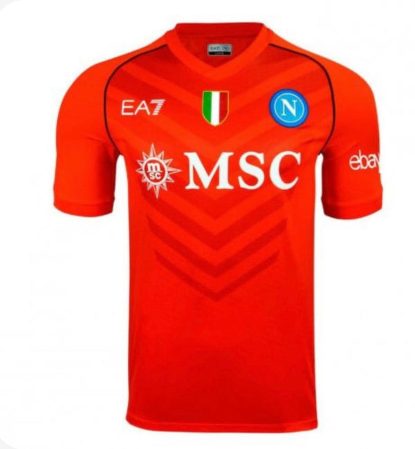 Maillot de Match Gardien SSC Napoli 23/24 - Avec Scudetto