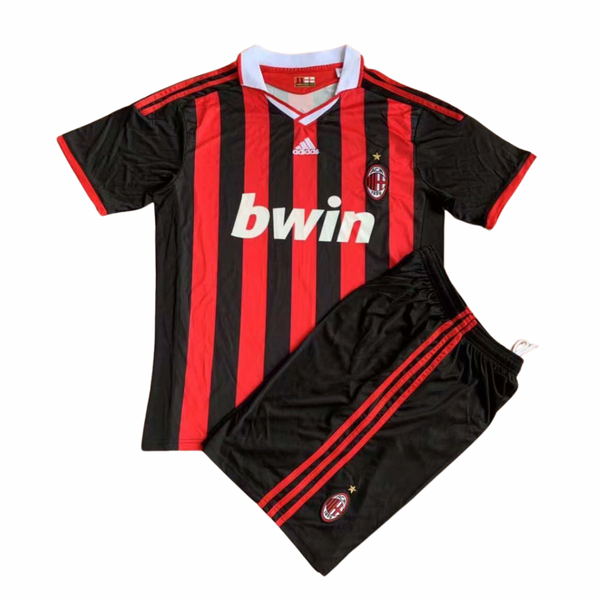 T-shirt et Short pour enfant AC MILAN HOME Rétro 09/10