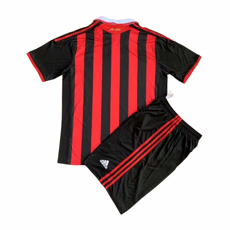 T-shirt et Short pour enfant AC MILAN HOME Rétro 09/10