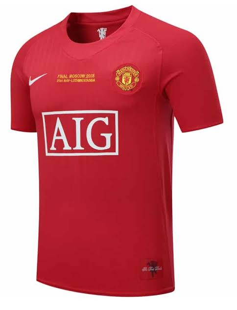 Maillot rétro Manchester United Home 2007/2008