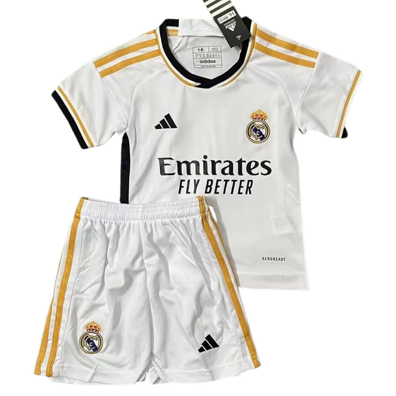 T-shirt et short Real Madrid Home 23/24 Enfant