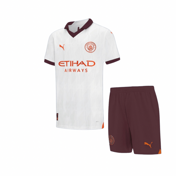 T-shirt et short Manchester City pour enfant Away 23/24