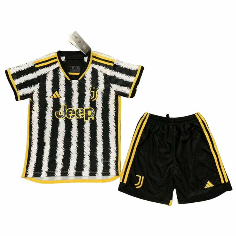 T-shirt et short pour enfants de la Juventus Home  23/24