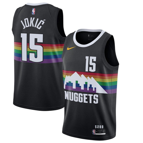 Maillot NBA - Denver Nuggets Blanc - Jokic #15