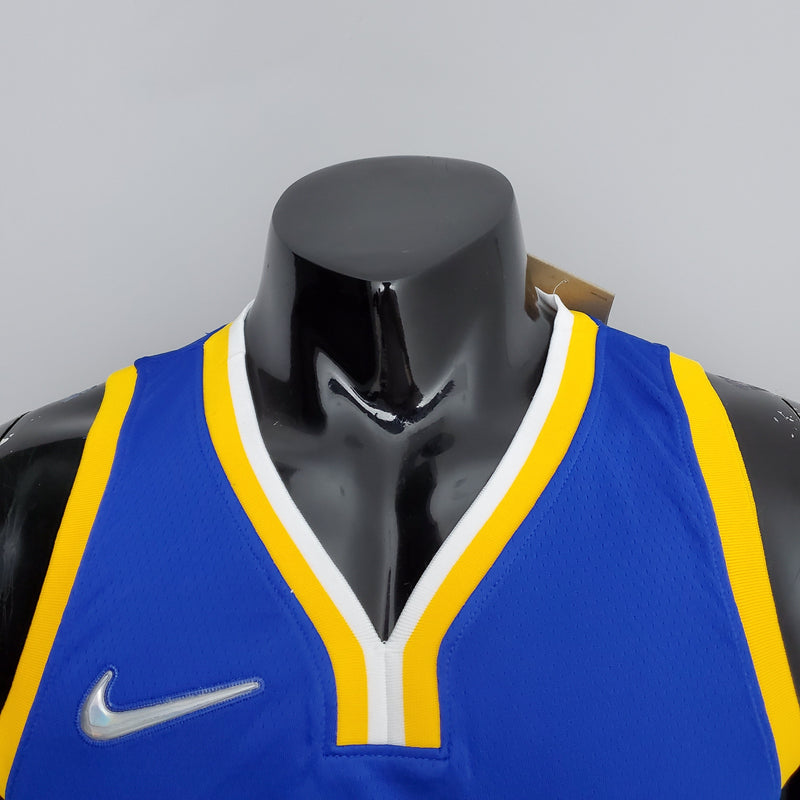 Maillot NBA bleu Golden State Warriors 75e anniversaire Curry