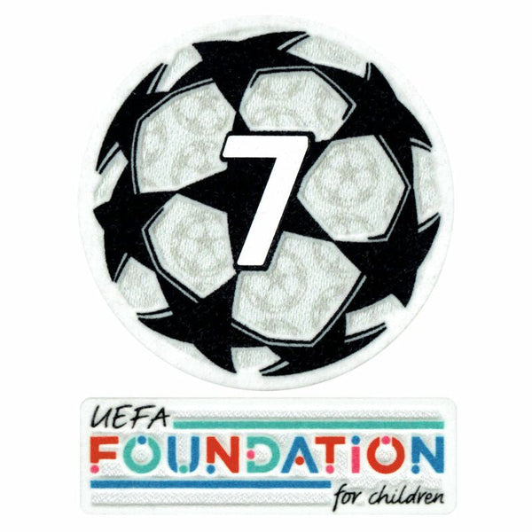 21-23 UCL Starball 7 fois vainqueur + Patch de match de la Fondation UEFA AC Milan