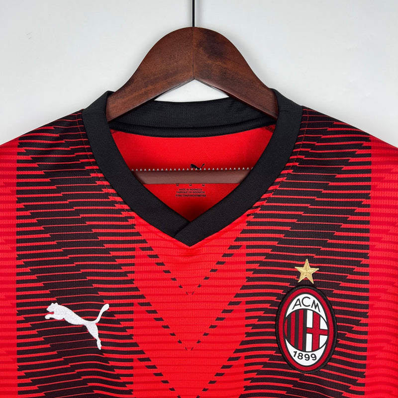 Maillot domicile AC Milan 23/24 - Avec écusson UCL